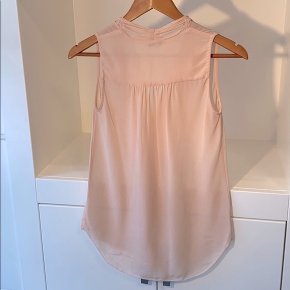 Babaton Blush Pink Chiffon Silk Tank - Picture 2 of 3